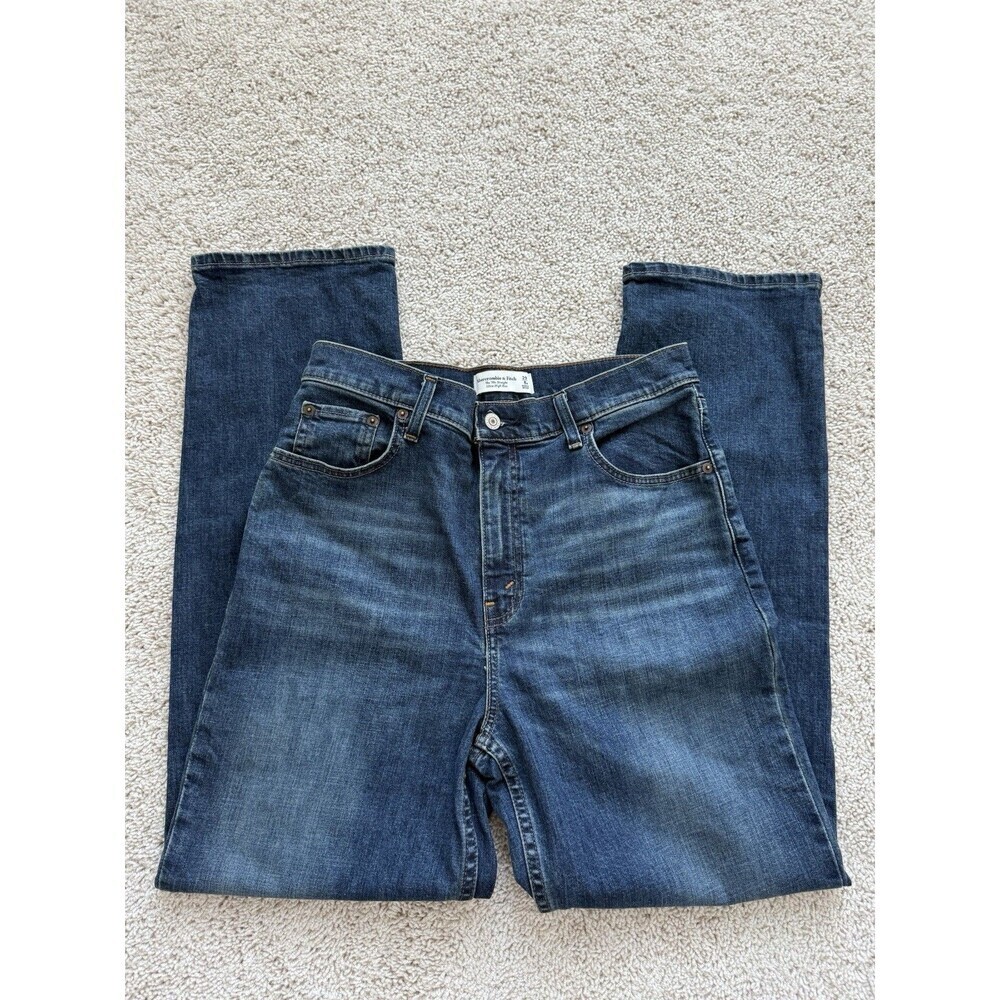 Abercrombie & Fitch Jeans Women’s 29/8R 90s Straight Ultra High Rise Medium Wash
